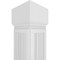 Ekena Millwork Craftsman Classic Square Non-Tapered San Miguel Mission Style Fretwork Column CC1210ENSMDMIMI - alternate 2